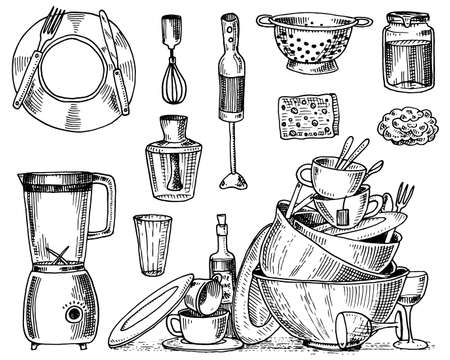Cocina Sucia Vectores Ilustraciones Y Graficos 123rf
