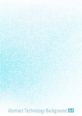 青い抽象ベクトル技術円ピクセル デジタル グラデーションの背景 用紙サイズのラウンド ピクセルとビジネス モダンなパターン背景 のイラスト素材 ベクタ Image