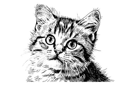 Kat Tekening Vectoren, Illustraties en Clipart - 123RF, حجم الصورة 450x300