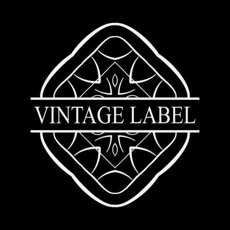 Vintage logo template for labels vector logotype element retro label badge