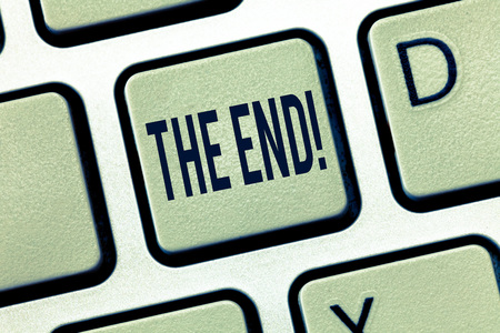 Handwriting Text The End Concept Meaning Final Part Of Play Stock Photo Picture And Royalty Free Image Image