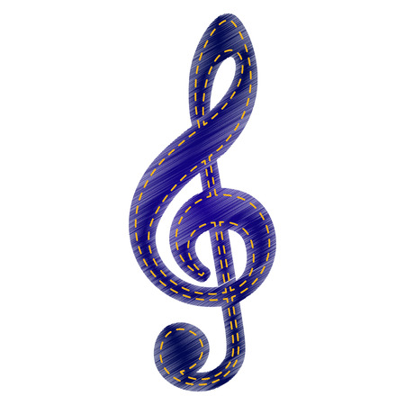 treble clef no background