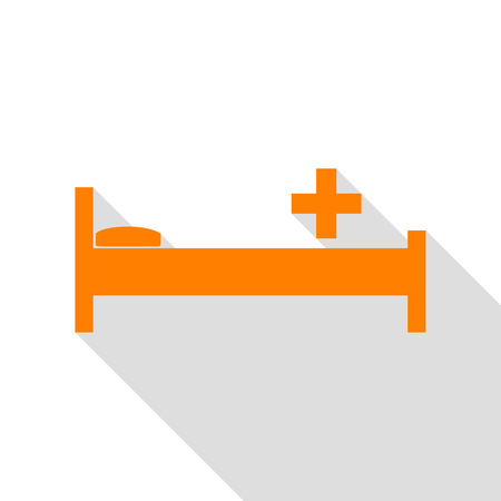 病院サイン イラスト ベクトル グレーのアイコンは白い背景で登場 のイラスト素材 ベクタ Image