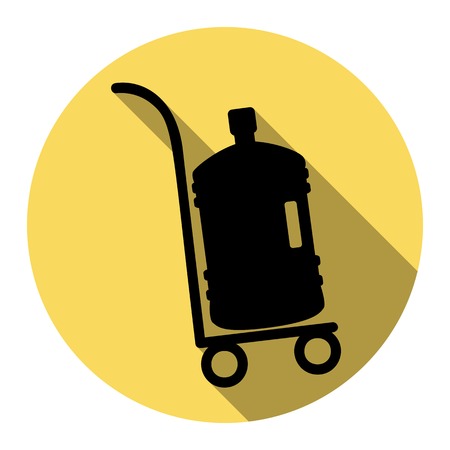 水とペットボトルのシルエット のイラスト素材 ベクタ Image