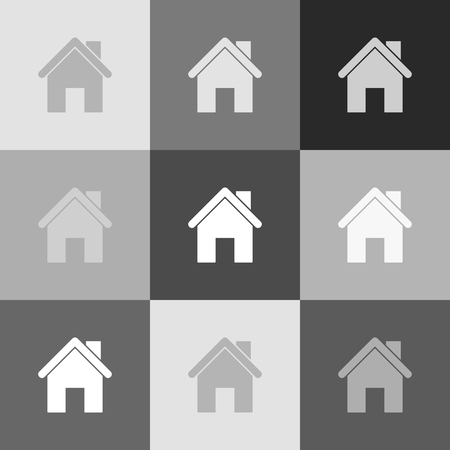家のシルエットのイラストです 透明な背景に暗い灰色のアイコン のイラスト素材 ベクタ Image 5243