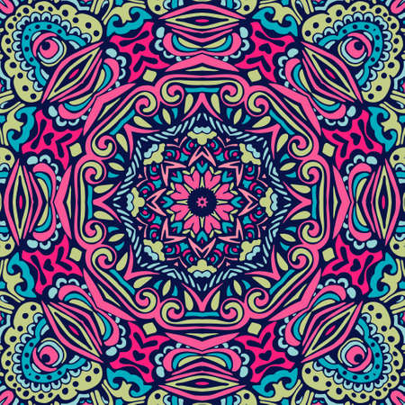 Nahtlose musterfliese mit mandala. vintage dekorative elemente. handgezeichneter hintergrund. orientalische, arabische, indische, osmanische motive. perfekt für den druck auf stoffwickelpapier, stoff.