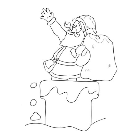 christmas santa drawings