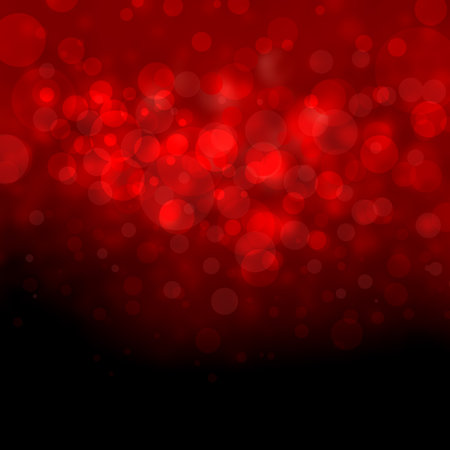 abstract black and red background white bokeh lights shine on
