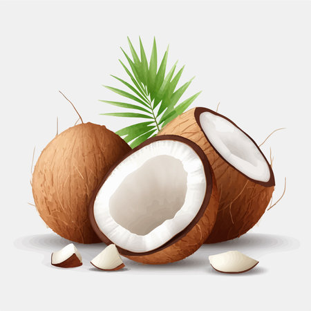 Three Coconut Stock Illustrations, Cliparts and Royalty Free Three Coconut  Vectors