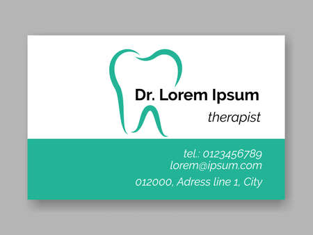 dental tooth logo icon for dentist business card vector stomatology dental care design template of - Dentist Business Card dental tooth logo icon for dentist business card vector stomatology dental care design template of - Dentist Business Card