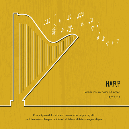 音楽ハープ カバーを抽象化します グラフィックのベクター イラスト ポスター モダンなかわいいカード ライン背景 サウンド コンセプトです 招待状 パッケージ要素 のイラスト素材 ベクタ Image 音楽ハープ カバーを抽象化します グラフィックのベクター イラスト ポスター モダンなかわいいカード ライン背景 サウンド コンセプトです 招待状 パッケージ要素 のイラスト素材 ベクタ Image