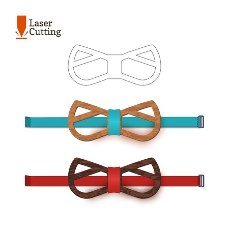laser cut bow tie template for diy vector silhouette with cute