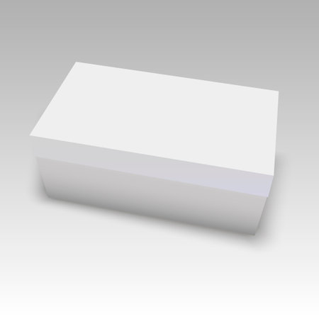 Blank Shoe Box Template Vector Illustration Royalty Free