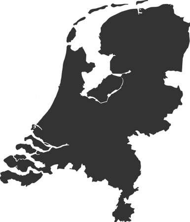 オランダの地図のイラスト素材 ベクタ Image