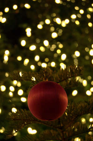 Red Christmas Ball Ornament In Lighted Christmas Tree Stock Photo 34220948 Red Christmas Ball Ornament In Lighted Christmas Tree Stock Photo 34220948