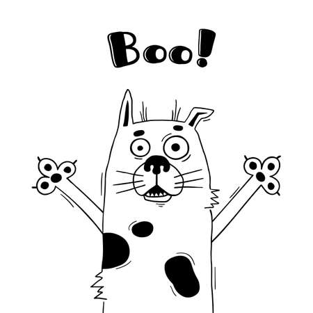 ブーを叫ぶ 犬のイラスト 面白いアバターのデザイン ポスターやカードを歓迎します かわいい動物 のイラスト素材 ベクタ Image ブーを叫ぶ 犬のイラスト 面白いアバターのデザイン ポスターやカードを歓迎します かわいい動物 のイラスト素材 ベクタ Image