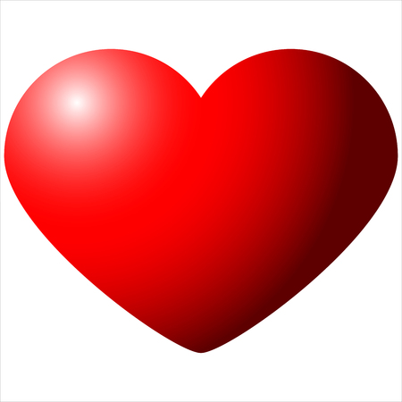 Grosses Rotes Herz Valentinstag Isoliert Auf Weissem Hintergrund Lizenzfrei Nutzbare Vektorgrafiken Clip Arts Illustrationen Image 50040763