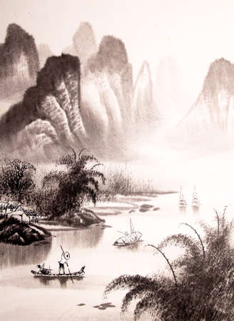 富士山絵画 の写真素材・画像素材. Image 17943930.