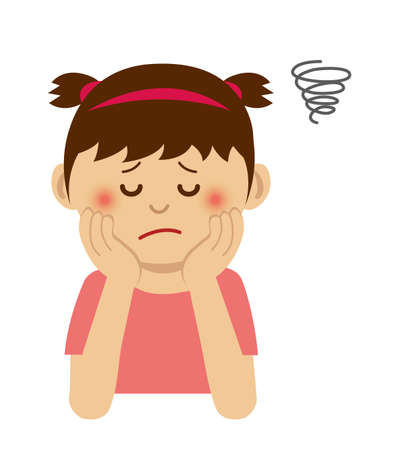 思考 悩み 苦しむ女性のイラスト のイラスト素材 ベクタ Image 思考 悩み 苦しむ女性のイラスト のイラスト素材 ベクタ Image