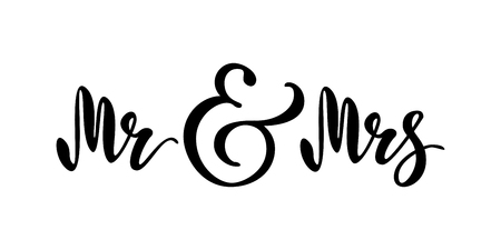 Mr And Mrs Brush Pen Lettering Mr And Mrs Brush Pen Lettering