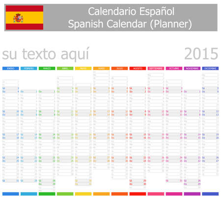 vertical calendar 2015