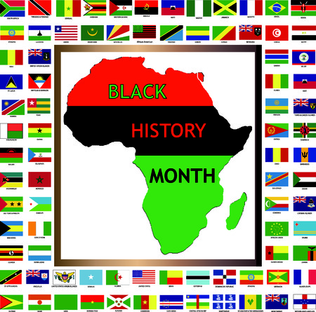 vector illustration showing african