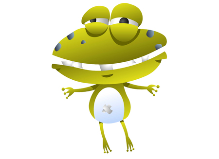 カエル アニメ キャラクターのイラスト素材 ベクタ Image