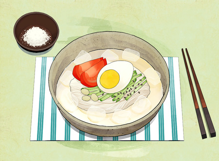 韓国料理のイラスト のイラスト素材 ベクタ Image
