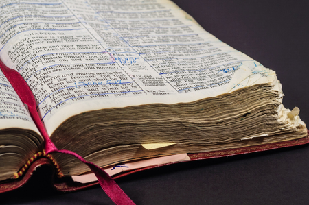 well read and studied opened bible stock photo picture and royalty