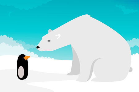 シロクマのイラストのイラスト素材 ベクタ Image