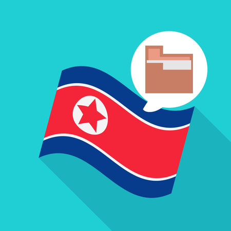 North Korea files vector illustration
