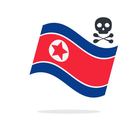 North Korea Flag vector illustration