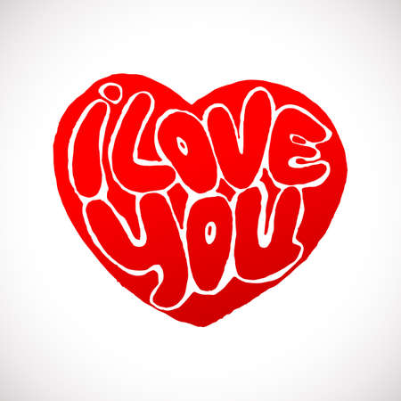 Ich Liebe Dich In Herzform Zeichnen Vektor Illustration Fur Liebe Konzept Valentinstag Und Hochzeit Lizenzfrei Nutzbare Vektorgrafiken Clip Arts Illustrationen Image 70094160