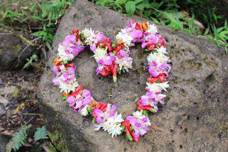 ハート形の新鮮な花 ハワイのレイの花輪 の写真素材 画像素材 Image ハート形の新鮮な花 ハワイのレイの花輪 の写真素材 画像素材 Image