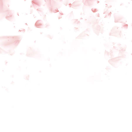 桜 日本の桜の花びらを飛ぶピンクの美しい光春背景パターン 花のロマンチックな白の壁紙 含まれている Eps 10 ベクトル ファイルのイラスト素材 ベクタ Image