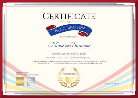 blue ribbon award template