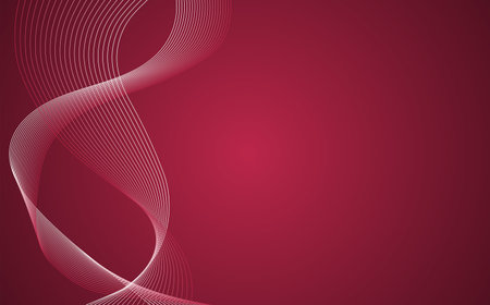 élément de vague abstrait pour la conception. égaliseur de piste de fréquence numérique. ligne ondulée incurvée, rayure lisse. couleur viva magenta tendance 2023. couleur rose riche, couleur framboise. fond de couleur magenta viva