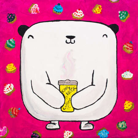 nounours géant rose