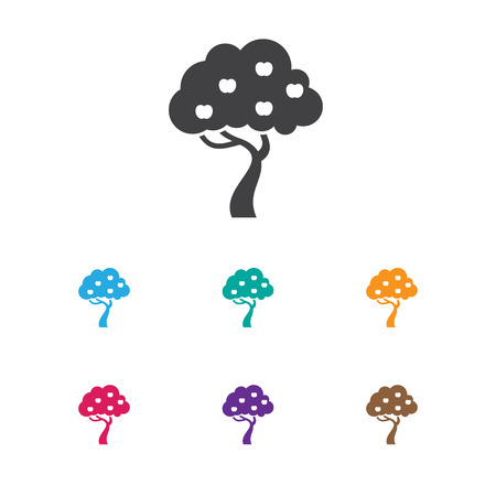 Vector Illustration Of Gardening Symbol On Apple Tree Icon Иллюстрация