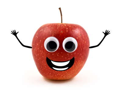 funny apple stock images cheerful apple character red apple