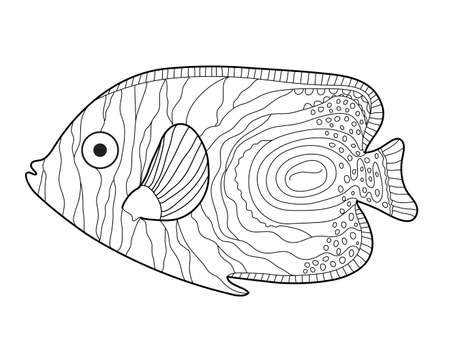 魚スケッチ落書きスタイルです 手描き 魚の塗り絵 ベクトル図 のイラスト素材 ベクタ Image 魚スケッチ落書きスタイルです 手描き 魚の塗り絵 ベクトル図 のイラスト素材 ベクタ Image