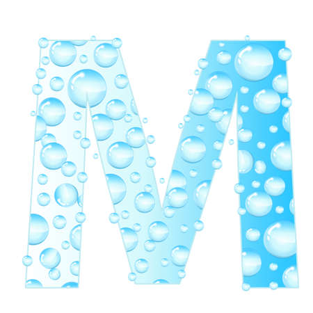 water droplet font