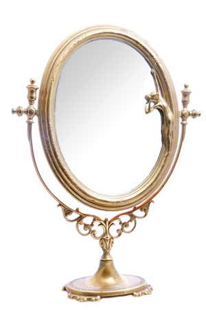 黄金のアンティーク ミラー の写真素材 画像素材 Image