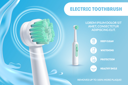 リアルな詳細な3d歯磨き粉と歯ブラシ ベクトル のイラスト素材 ベクタ Image