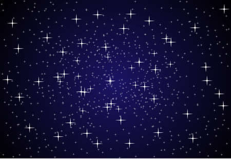 Cielo Stellato Blu Vettoriali, Illustrazioni e Clipart