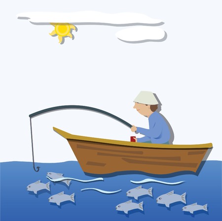 10 135 Man Fishing Stock Illustrations Cliparts And Royalty Free Man Fishing Vectors