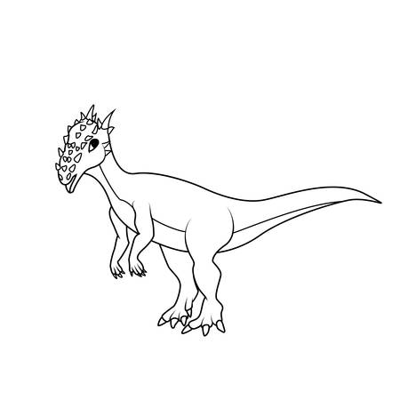 Livre A Colorier Dinosaure Dracorex Clip Art Libres De Droits Vecteurs Et Illustration Image