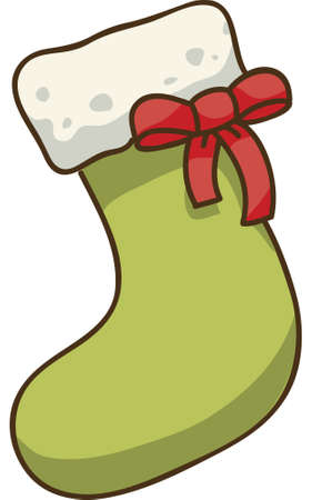 a cartoon christmas stocking royalty free cliparts vectors and a cartoon christmas