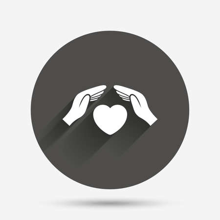 Familie Lebensversicherung Zeichen Symbol Hande Zum Schutz Der Menschlichen Gruppensymbol Krankenversicherung Kreis Flach Button Mit Schatten Vektor Lizenzfrei Nutzbare Vektorgrafiken Clip Arts Illustrationen Image 61880831