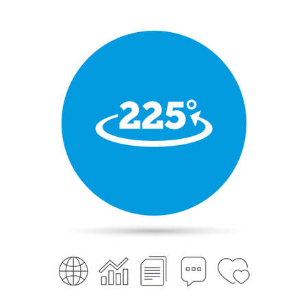 angle 225 degrees sign icon geometry math symbol copy files sign chart math